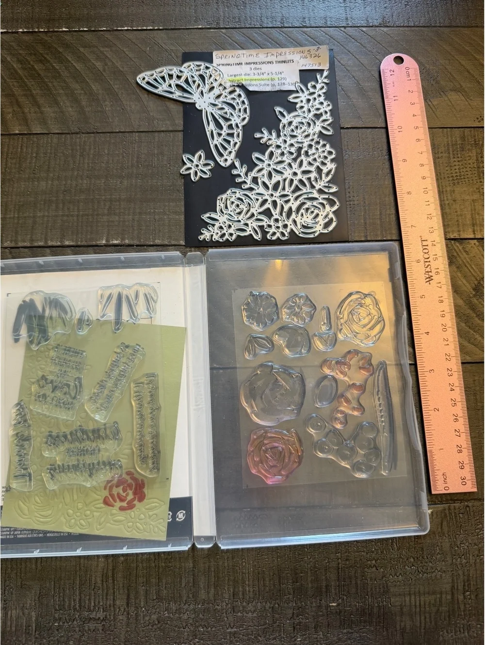 Stampin’ Up Abstract Impressions stamp set & Springtime Expressions die cut set
